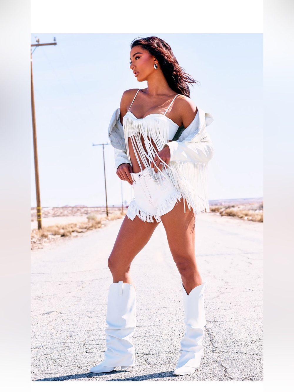 White cowboy boots